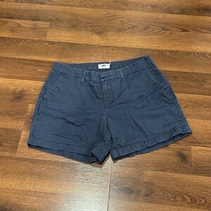Navy blue cotton shorts size 6